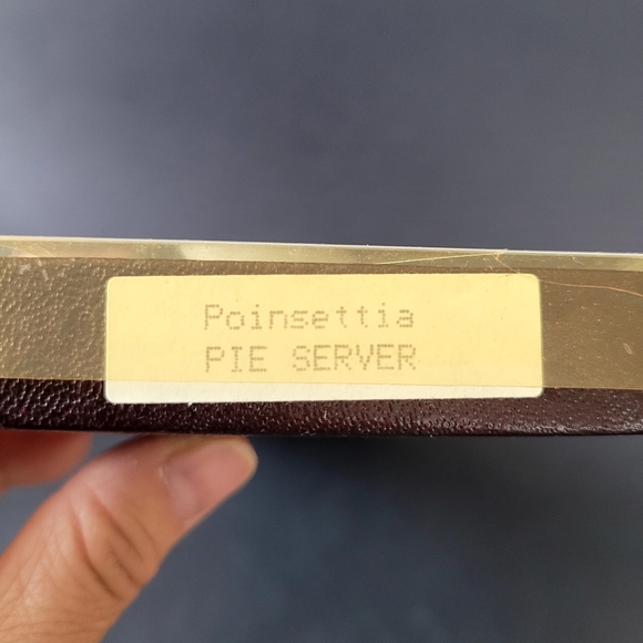 Royal Albert Poinsettia Pie Server, Pie cutter, Pie knife, Made in England - Picture 5 of 5